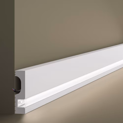 Потолочный плинтус под покраску с подсветкой NMC Wallstyl IL11 2000×20×80