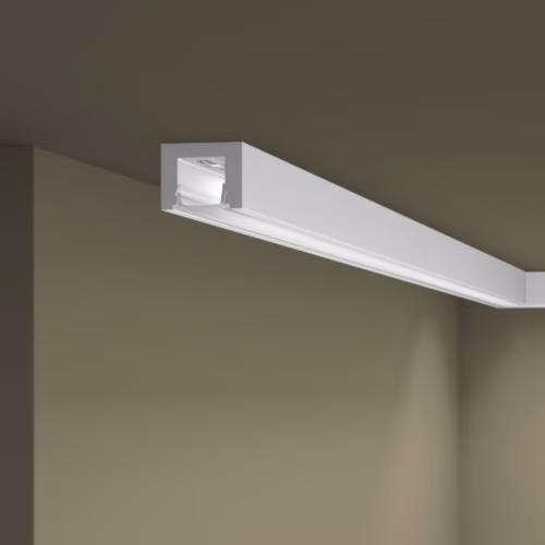 Потолочный плинтус под покраску с подсветкой NMC Wallstyl IL12 2000×20×25