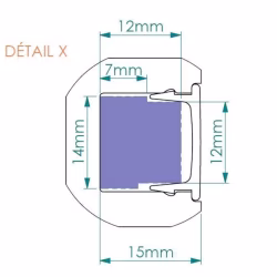 Потолочный плинтус под покраску с подсветкой NMC Wallstyl IL12 2000×20×25