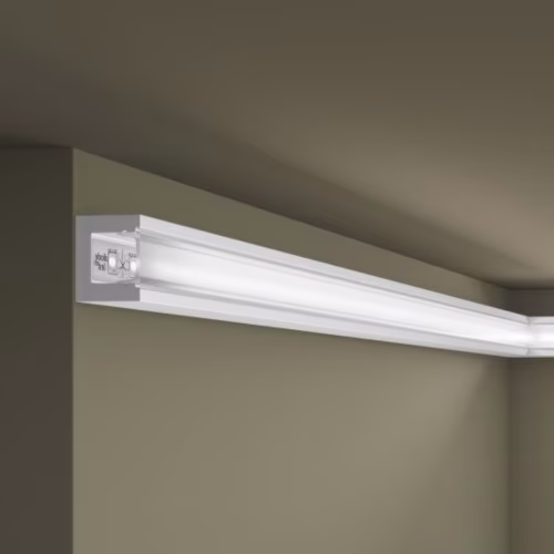 Потолочный плинтус под покраску с подсветкой NMC Wallstyl IL12 2000×20×25