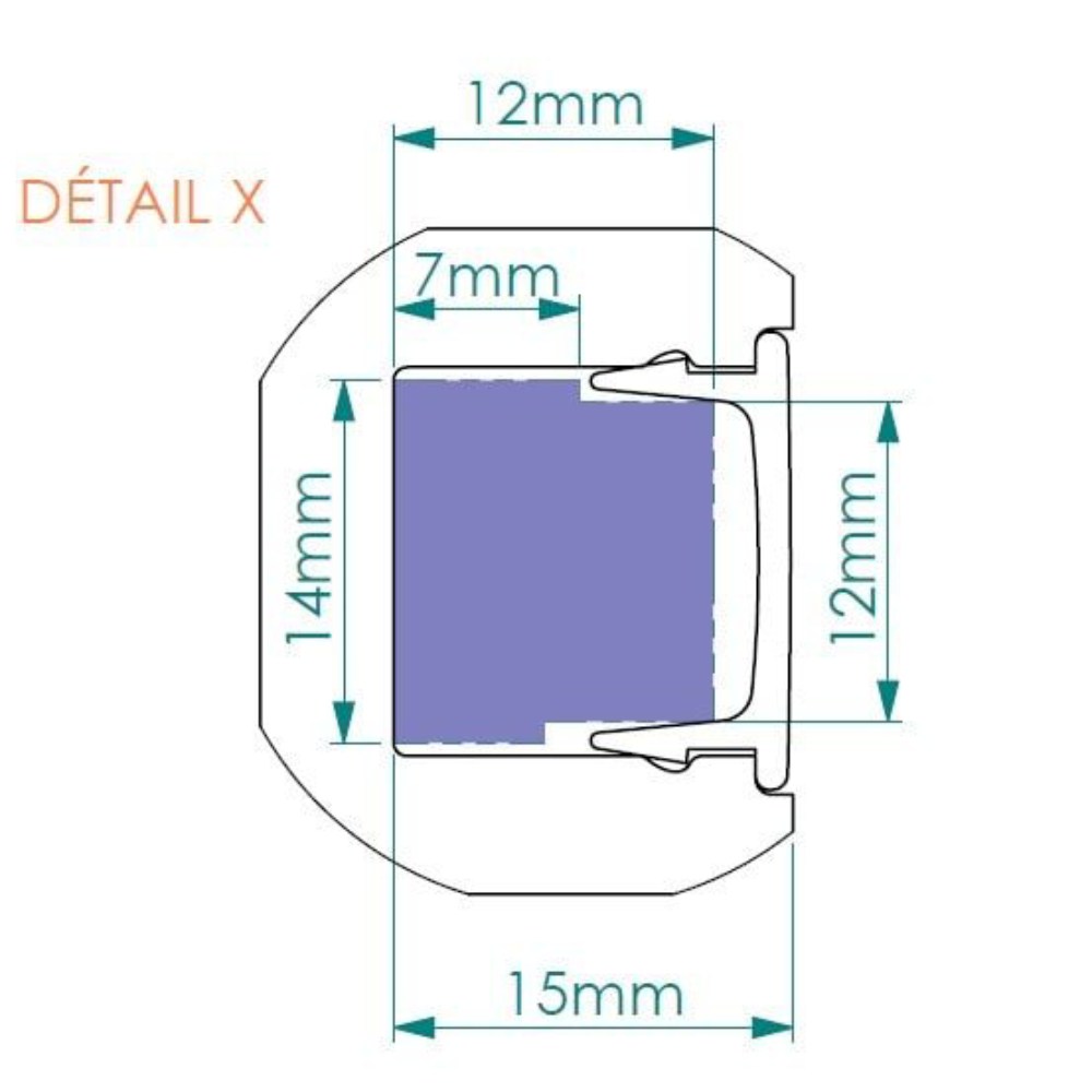 Потолочный плинтус под покраску с подсветкой NMC Wallstyl IL12 2000×20×25
