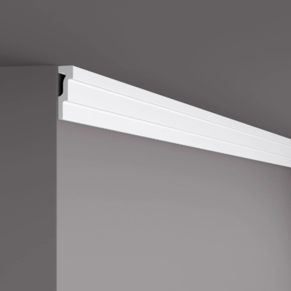 Потолочный плинтус под покраску NMC LX43 (M2) 2000×18×59