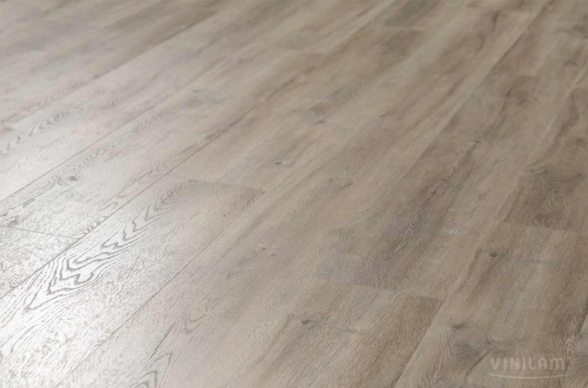 Кварцвиниловый SPC ламинат Vinilam Ceramo XXL Дуб Женева 8870-EIR 1520×225×5,5 фото в интерьере