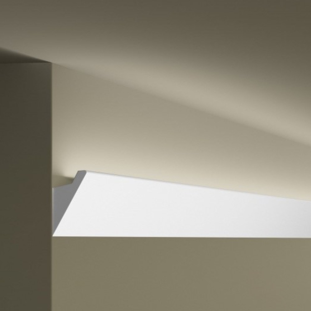 Потолочный плинтус под покраску с подсветкой NMC Wallstyl IL4 2000×37,5×60