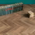 Кварцвиниловый SPC ламинат Vinilam Parquet Chevron Шеврон Нормандия RI153610CL4 французская елка 1293×305×8,5 фото в интерьере