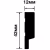 Финишный молдинг Hiwood LF124A BK114K 2700×42×12