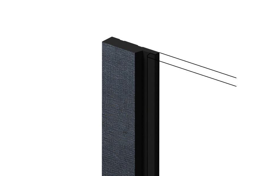 Финишный молдинг Hiwood LF124A BK114K 2700×42×12