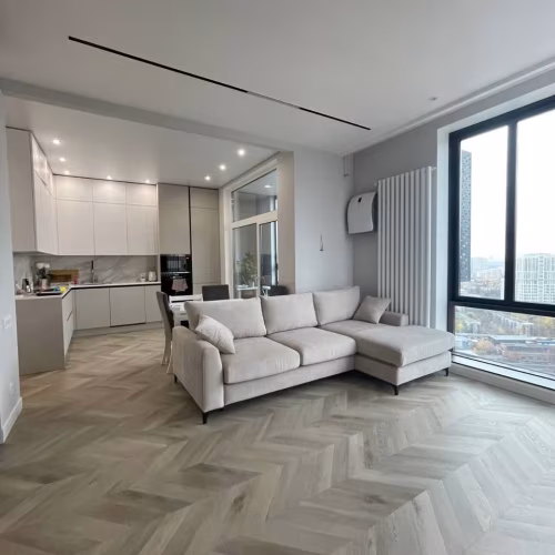 Кварцвиниловый SPC ламинат Vinilam Parquet Chevron Шеврон Сезар RI4445118CL4 французская елка 1293×305×8,5