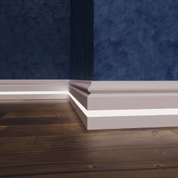 Плинтус МДФ под покраску Evrowood PN 100 Led с подсветкой 2000×100×16
