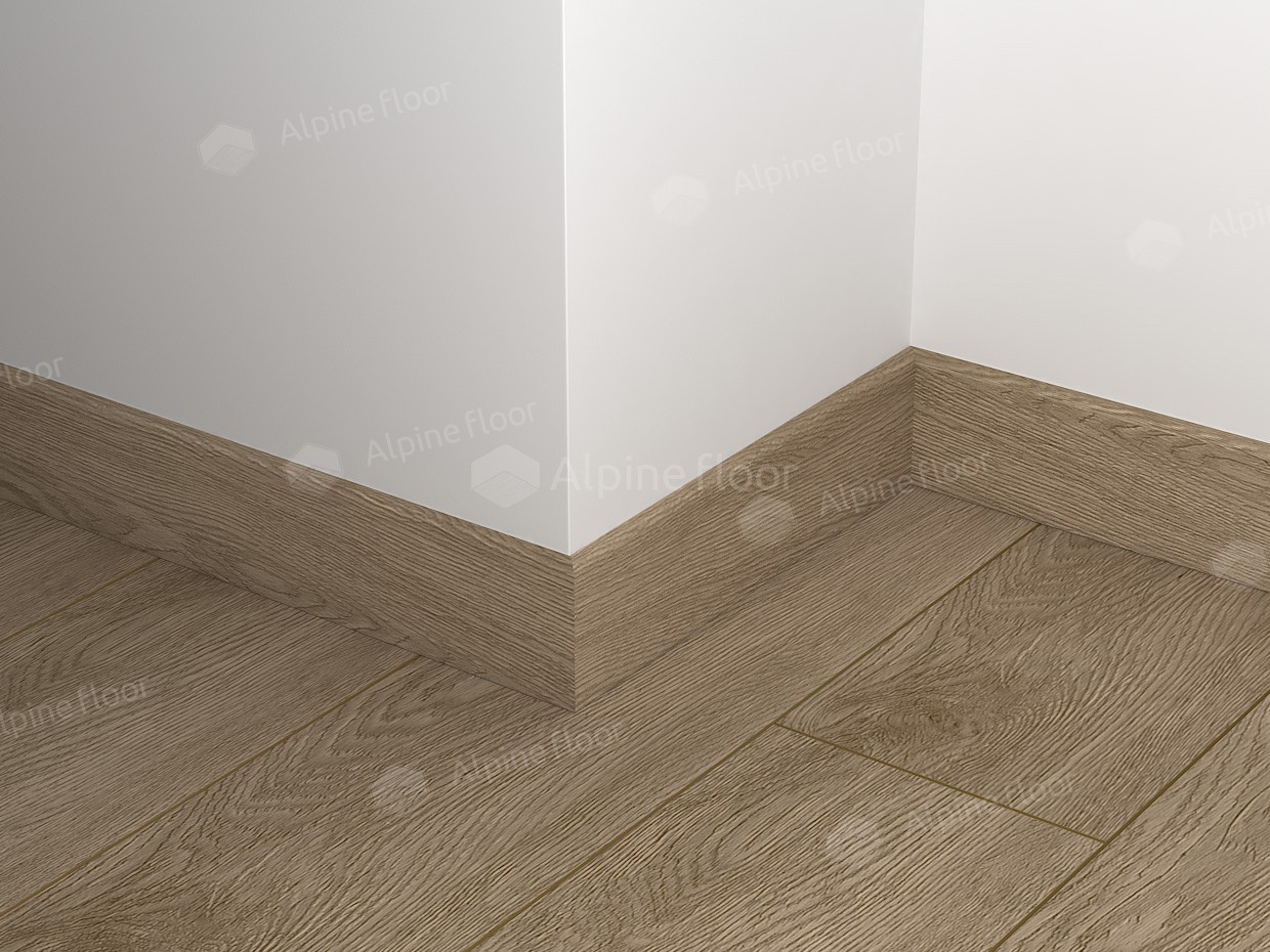 Плинтус  Alpine Floor Grand Sequoia Гевуина ECO 11-7   2200×80×11 фото в интерьере