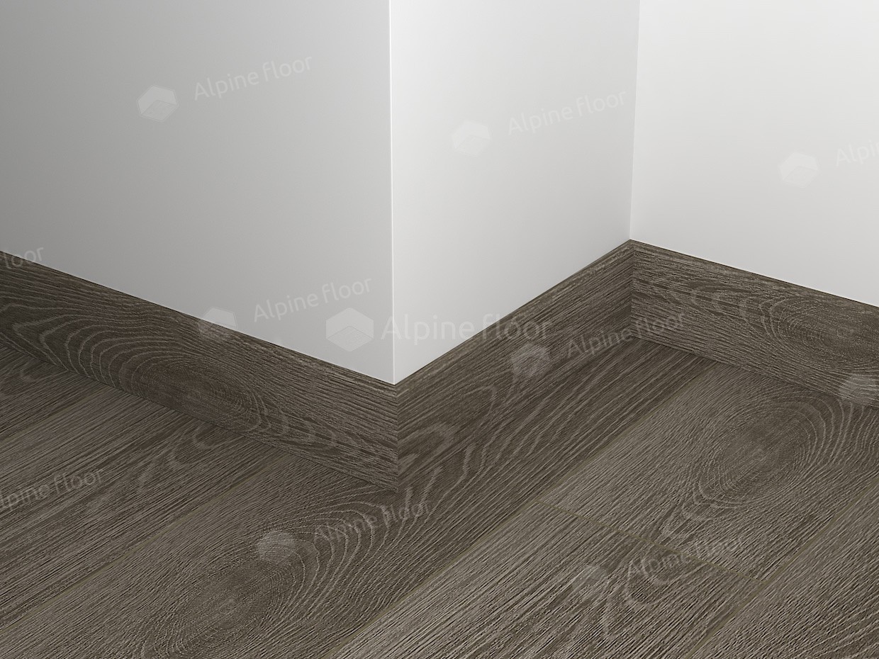 Плинтус  Alpine Floor Grand Sequoia Каддо ECO 11-20   2200×80×11 фото в интерьере