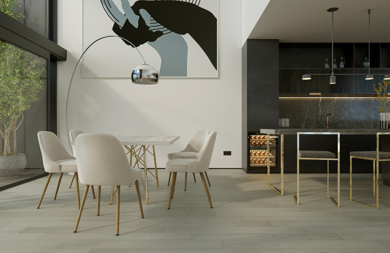 Композитная паркетная доска Quartz Parquet Классик Дуб песочный 408 400-1220×152×5 фото в интерьере Композитная паркетная доска Quartz Parquet Классик Дуб песочный 408 400-1220×152×5 фото в интерьере