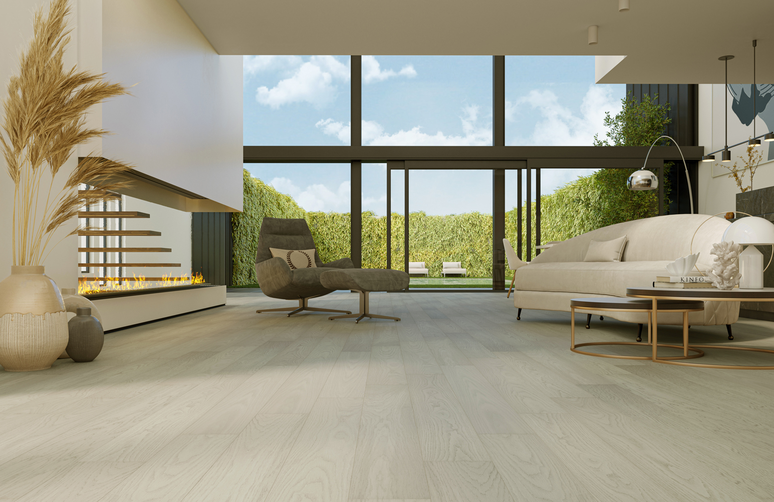 Композитная паркетная доска Quartz Parquet Классик Дуб песочный 408 400-1220×152×5 фото в интерьере Композитная паркетная доска Quartz Parquet Классик Дуб песочный 408 400-1220×152×5 фото в интерьере