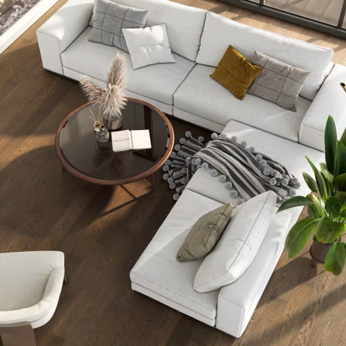 Композитная паркетная доска Quartz Parquet Классик Дуб рустикальный 410 400-1220×152×5