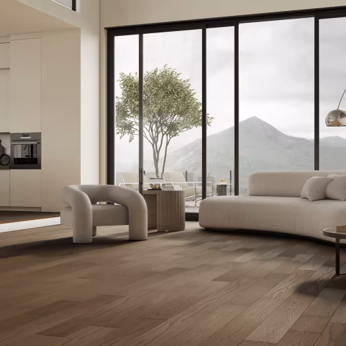 Композитная паркетная доска Quartz Parquet Классик Дуб брауни 413 400-1220×152×5