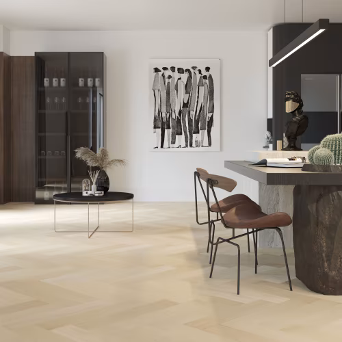 Композитная паркетная доска Quartz Parquet Елка Дуб испанский 33-404 венгерская елка 635×127×5