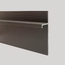 Плинтус алюминиевый теневой Modern Decor черный 2000×80×15