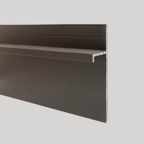 Плинтус алюминиевый теневой Modern Decor черный 2000×80×15