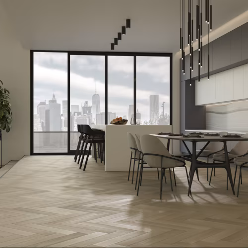 Композитная паркетная доска Quartz Parquet Елка Дуб лимба 33-405 венгерская елка 635×127×5