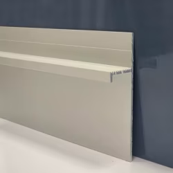 Плинтус алюминиевый теневой Modern Decor серебро матовое 2000×80×15