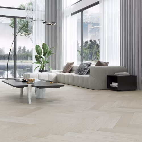Композитная паркетная доска Quartz Parquet Елка Дуб песочный 33-408 венгерская елка 635×127×5