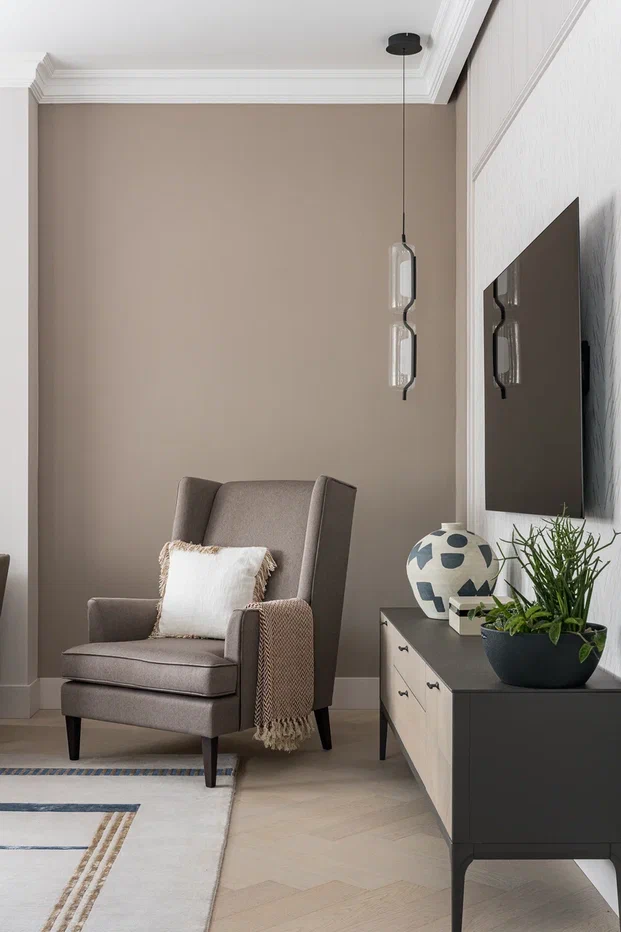 Композитная паркетная доска Quartz Parquet Елка Дуб песочный 33-408 венгерская елка 635×127×5 фото в интерьере