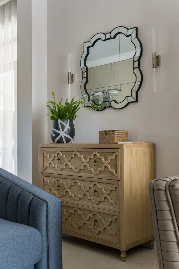 Композитная паркетная доска Quartz Parquet Елка Дуб песочный 33-408 венгерская елка 635×127×5 фото в интерьере