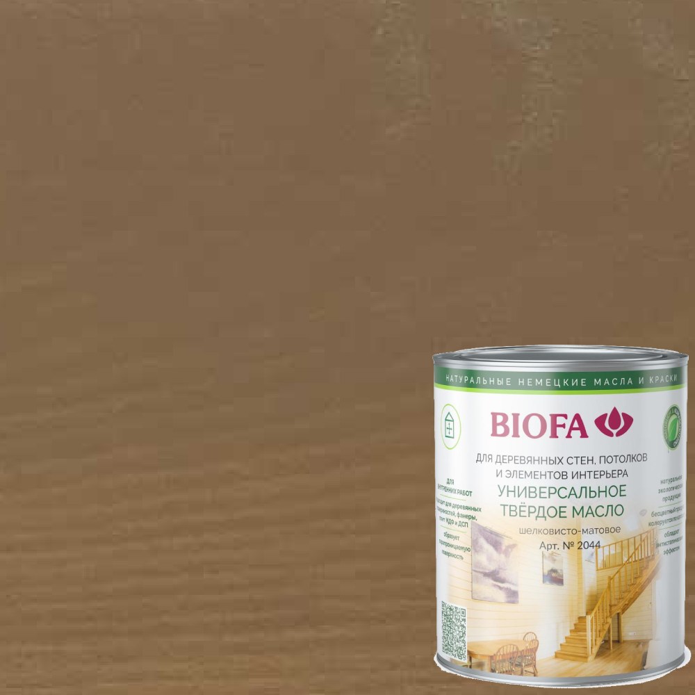 Масло с твердым воском для дерева Biofa 2044 цвет 6003 Коро 0,4 л Масло с твердым воском для дерева Biofa 2044 цвет 6003 Коро 0,4 л