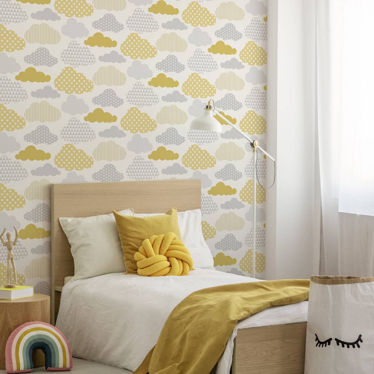 Обои Aura Individuals Clouds 108267 10,05×0,52 фото в интерьере