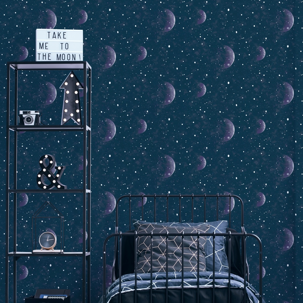 Обои Aura Individuals Planetarium 108019 10,05×0,52 фото в интерьере