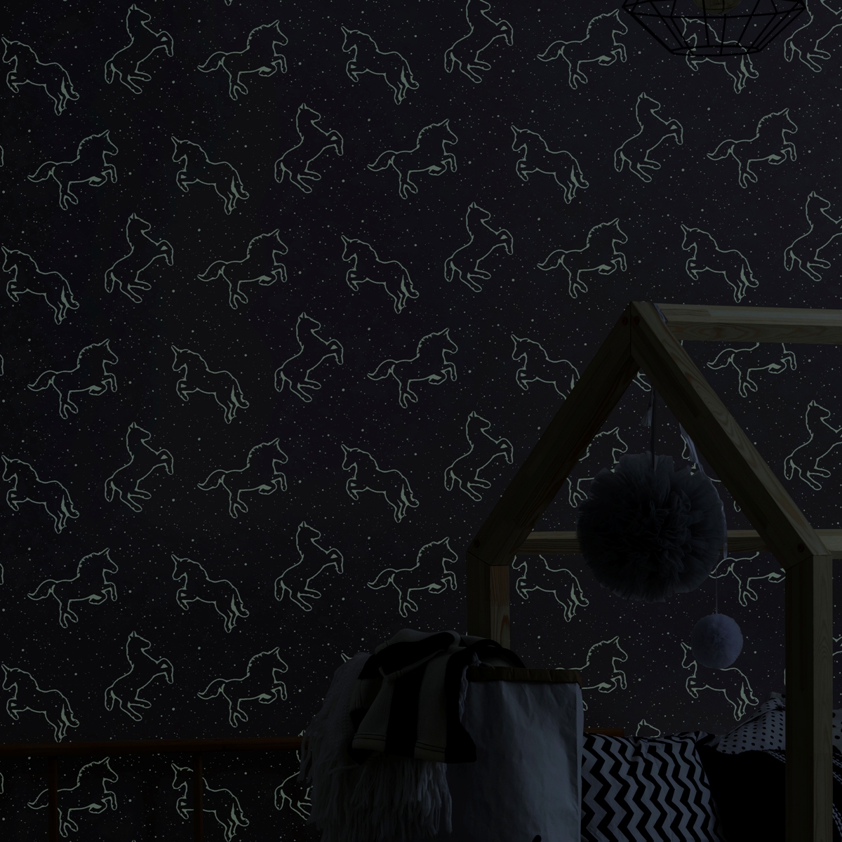 Обои Aura Individuals Illumicorn 107645 10,05×0,52 фото в интерьере