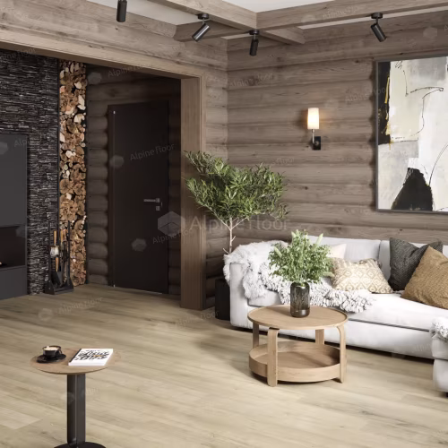 Кварцвиниловый SPC ламинат Alpine Floor Premium XL Дуб Сливочный ECO 7-19 1220×183×8