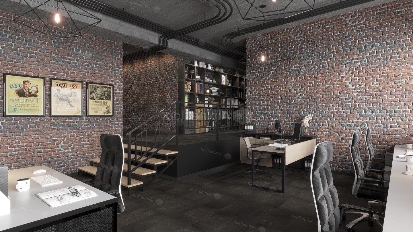 Кварцвиниловая плитка Alpine Floor клеевая Light Stone Ларнака ECO 15-2 608×303×2,5 фото в интерьере