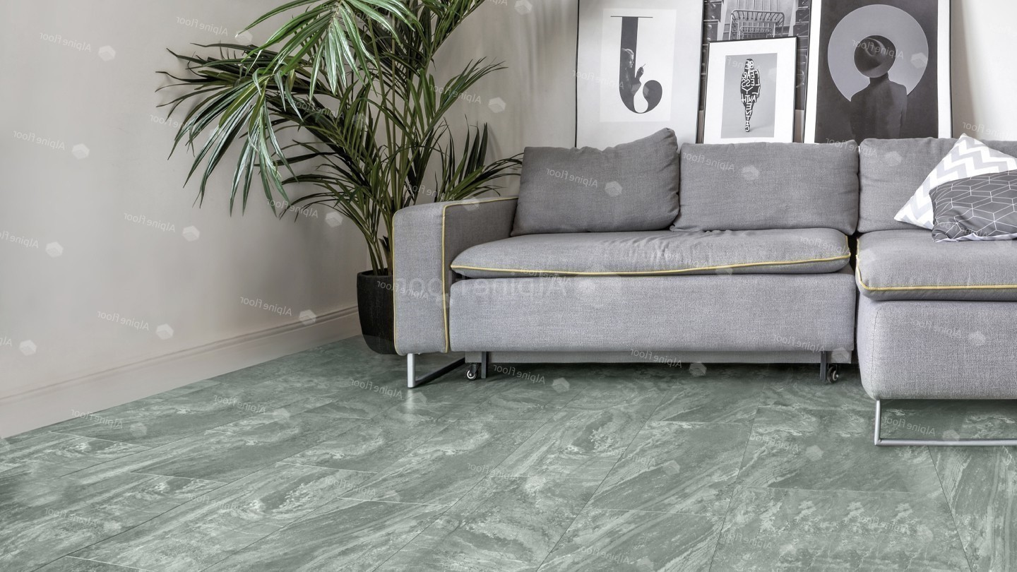 Кварцвиниловая плитка Alpine Floor клеевая Light Stone Хэмпшир ECO 15-11 608×303×2,5 фото в интерьере