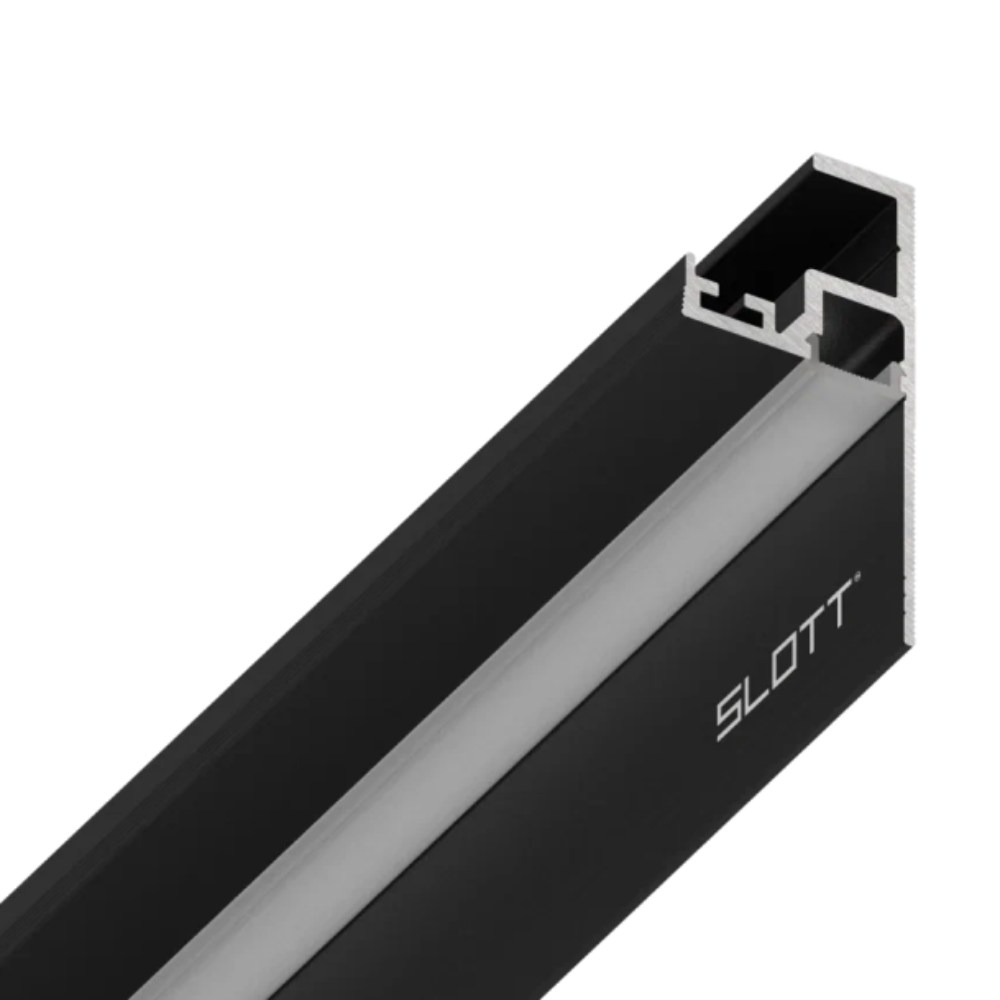 Плинтус алюминиевый теневой с подсветкой Kraab systems GIPPS 2000×54,6×25,27