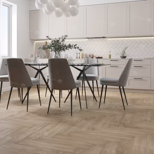 Кварцвиниловая плитка Alpine Floor клеевая Parquet LVT Дуб Ваниль Селект ECO 16-3 венгерская елка 590×118×2,5