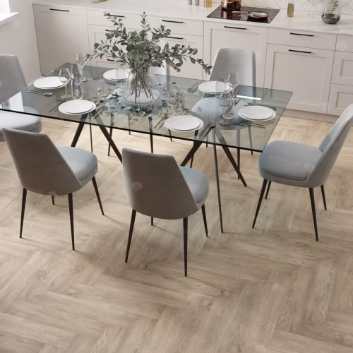 Кварцвиниловая плитка Alpine Floor клеевая Parquet LVT Дуб Ваниль Селект ECO 16-3 венгерская елка 590×118×2,5