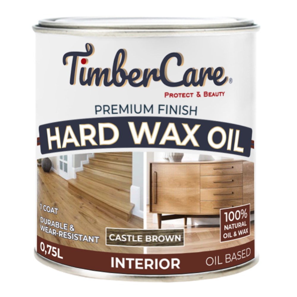 Масло с твердым воском TimberCare Hard Wax Oil цвет Темно-коричневый 350061 0,75 л