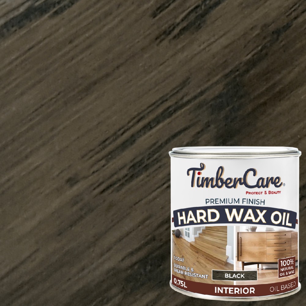 Масло с твердым воском TimberCare Hard Wax Oil цвет Черный 350064 0,75 л