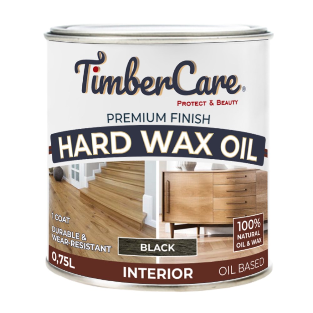 Масло с твердым воском TimberCare Hard Wax Oil цвет Черный 350064 0,75 л