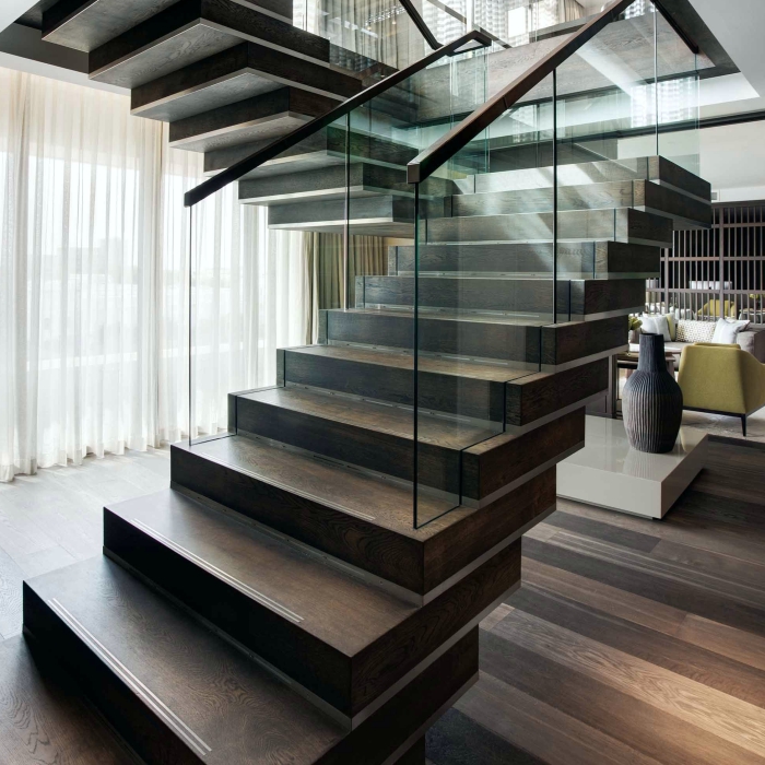 Масло с твердым воском TimberCare Hard Wax Oil цвет Черный 350105 0,175 л фото в интерьере