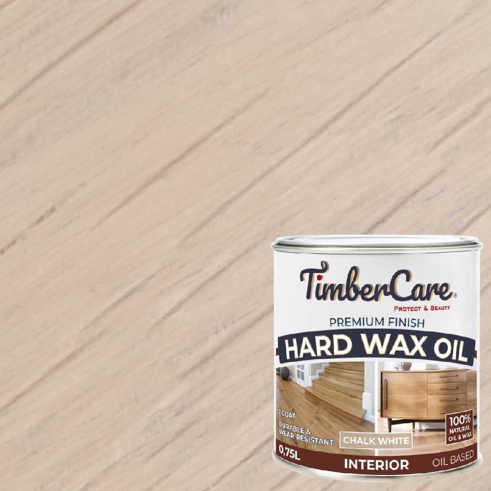 Масло с твердым воском TimberCare Hard Wax Oil цвет Белый мел 350065 0,75 л