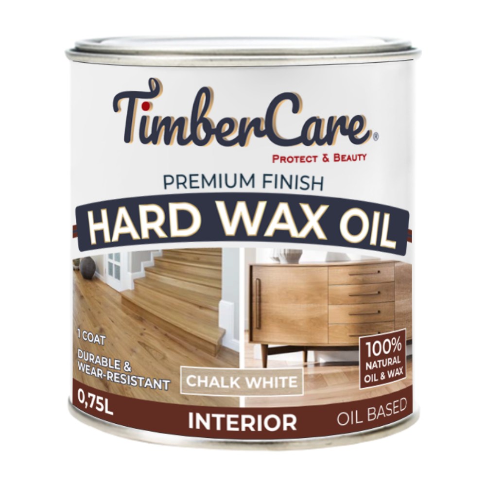 Масло с твердым воском TimberCare Hard Wax Oil цвет Белый мел 350065 0,75 л