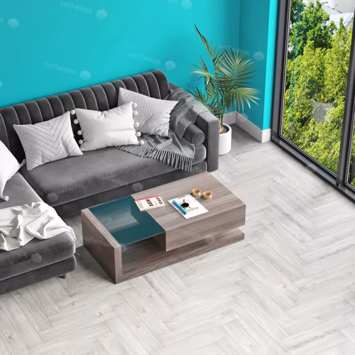Кварцвиниловая плитка Alpine Floor клеевая Parquet LVT Снежный ECO 16-11 венгерская елка 590×118×2,5