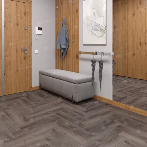 Кварцвиниловая плитка Alpine Floor клеевая Parquet LVT Дуб Мерга ECO 16-13 венгерская елка 590×118×2,5