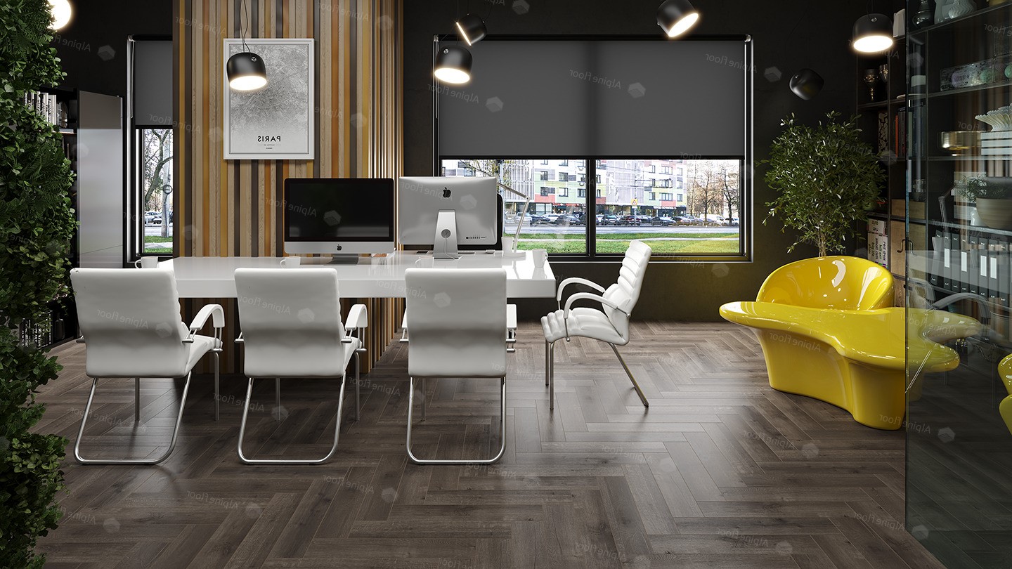 Кварцвиниловая плитка Alpine Floor клеевая Parquet LVT Дуб Антарес ECO 16-19 венгерская елка 590×118×2,5 фото в интерьере Кварцвиниловая плитка Alpine Floor клеевая Parquet LVT Дуб Антарес ECO 16-19 венгерская елка 590×118×2,5 фото в интерьере