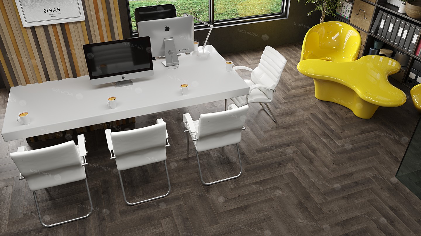 Кварцвиниловая плитка Alpine Floor клеевая Parquet LVT Дуб Антарес ECO 16-19 венгерская елка 590×118×2,5 фото в интерьере Кварцвиниловая плитка Alpine Floor клеевая Parquet LVT Дуб Антарес ECO 16-19 венгерская елка 590×118×2,5 фото в интерьере