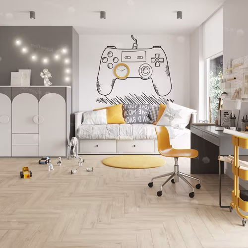 Кварцвиниловая плитка Alpine Floor клеевая Parquet LVT Дуб Медия ECO 16-20 венгерская елка 590×118×2,5