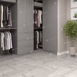 Кварцвиниловая плитка Alpine Floor клеевая Parquet LVT Дуб Полис ECO 16-21 венгерская елка 590×118×2,5
