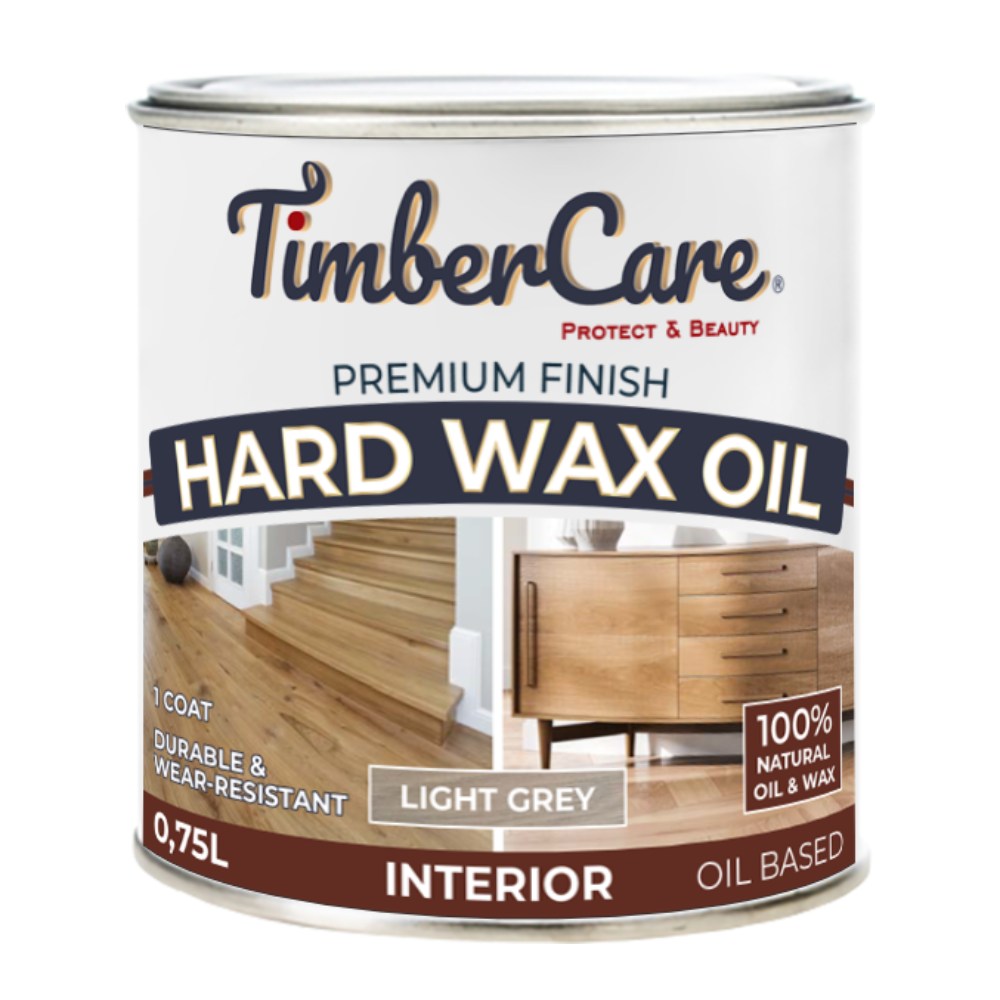 Масло с твердым воском TimberCare Hard Wax Oil цвет Светло-серый 350066 0,75 л